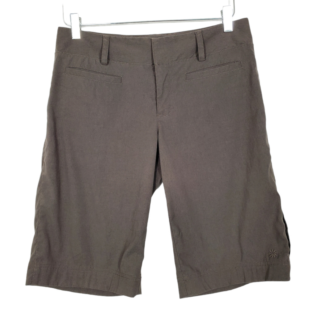 Athleta Trekkie Bermuda Hiking Shorts 31 Waist Mid Rise Active